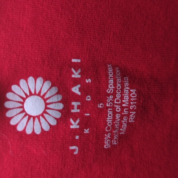 3 for $10 Bundle Sale! J Khaki Red Glittery Penguin T-shirt Christmas Size 5 - Picture 3 of 4